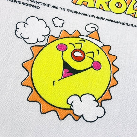 90s Bozo's Camp Clown Around TWIN Bed FLAT Top Sheet Vintage Character Bedding - Picture 7 of 10